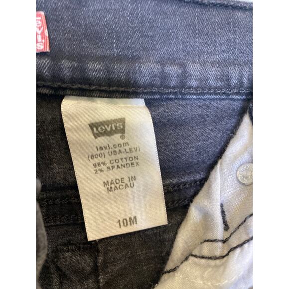 Levi’s Perfectly Slimming Bootcut 512 Sz 10M Distressed Cotton Stretchy Charcoal - Picture 9 of 16